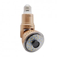  HD960P Wireless Rotatable P2P Bulb IP Camera with LED light and Remote Control